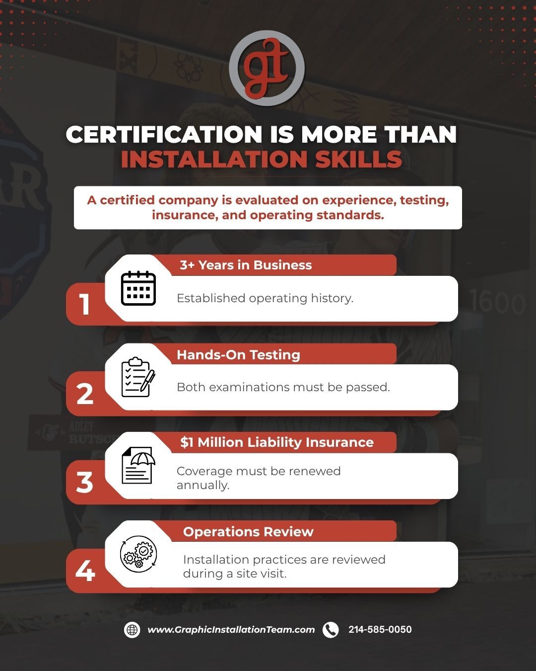 Four requirements for 3M wrap installer certification