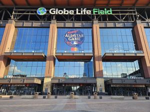 All-Star Game window graphic at Globe Life Field